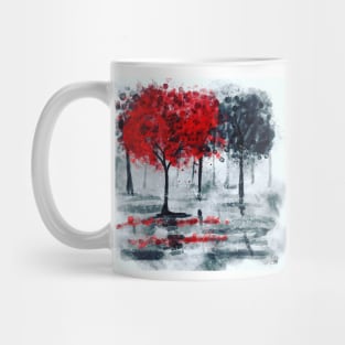 Red Rain Mug